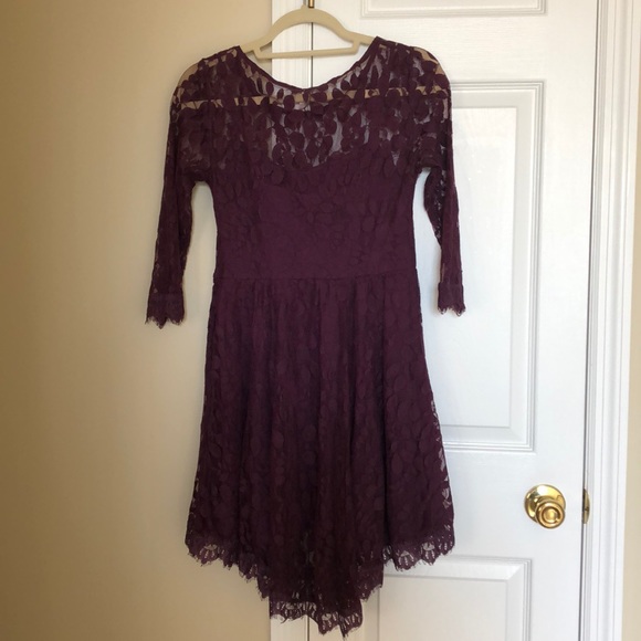 Free People Floral Lace Mesh Dress - Picture 3 of 9